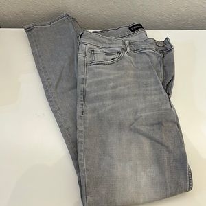 Express Jean begging light gray size 12. Only worn once!